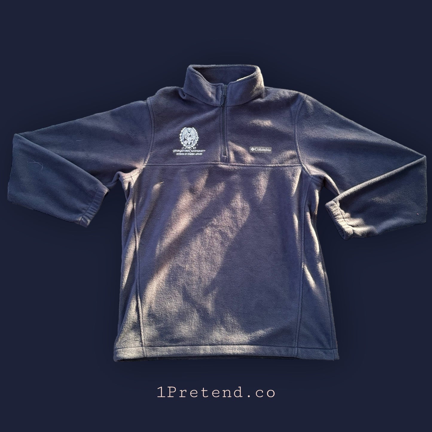 Georgetown Navy Fleece 1/4 Zip